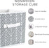 DII Non Woven Polyester Storage Bin, Chevron, Black, Small Set of 2...
