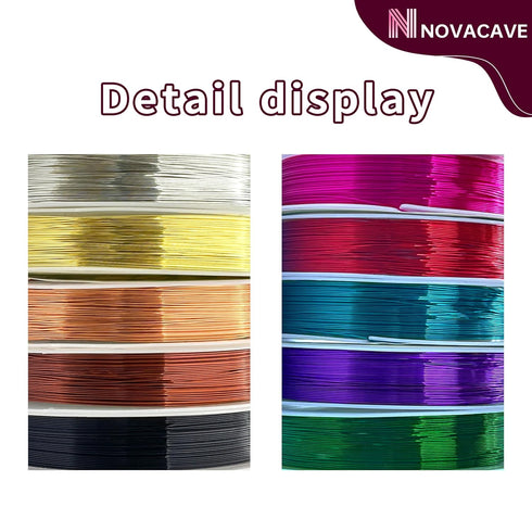 Copper Wire for Jewelry Making, Jewelry Wire - Beading Wire for Jewelry Making Supplies and Crafting...
