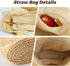 Straw Beach Bags for Women - Women Beach Handmade Woven Tote Bag, Summer Mesh Hollow Shoulder Bag for Holiday...