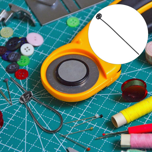 10pcs No Sew Instant Buttons Plastic No- Sewing Buttons Easy Drawstring Threader Flexible Needle Drawstring Replacement Tool for Jackets Needle- S...