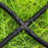 40 Pack Drip Irrigation 1/4" Barbed Cross Tee Fittings, Barbed Connectors for 1/4 Inch Irrigation Tubing Drip Line 4 Way Parts for Drip Sprinkler ...