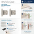 Amerock BPR7630G10 | Reverse Bevel Face Mount Cabinet Hinge | Variable Overlay Self Closing Face Mount | Satin Nickel | Kitchen Cabinet Door Hinge...