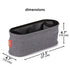 Diono Buggy Buddy Universal Stroller Organizer with Cup Holders, Secure Attachment, Zippered Pockets, Safe & Secure, Gray...