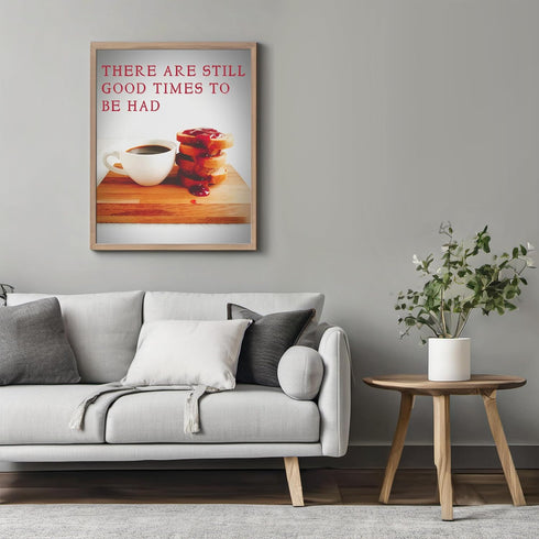 Posterizer 1 pcs-Good times to be had-Retro Trendy Print-Kitchen & Bar Art-Motivational & Inspirational Art-Chic Home and Kitchen Decor - unframed...