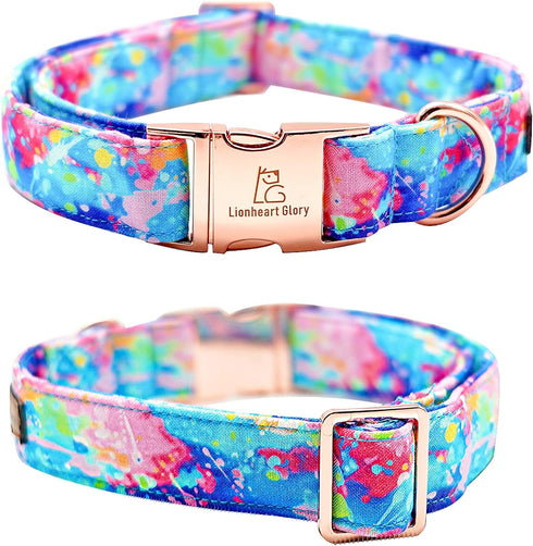 Lionheart glory Dog Collar Colorful Dog Collar Premium Collar Dogs Cute Pet Collar Gift for Small Medium Large Dog...