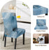 SearchI Summer Pattern Dining Room Chair Covers Set of 4, Stretch Printed Parsons Chair Slipcovers Spandex Removable Washable Kitchen Chair Protec...