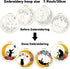 ORIGACH 4 Pack Cat Moon Embroidery Kits for Beginners, DIY Starter Hand Embroidery Kit with Cat Moon Floral Patterns and Instructions, Cat Pattern...