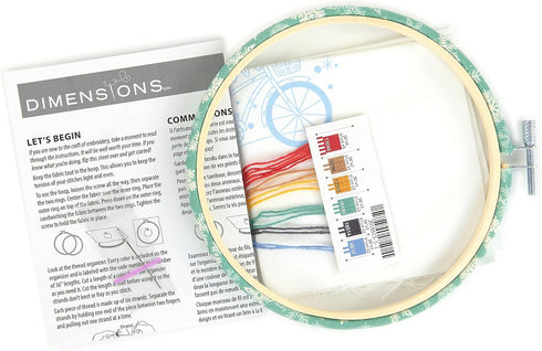 Dimensions Holiday Bicycle Embroidery Kit, 6" D, Multicolor 5......