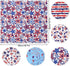American Flag Fabric Squares 20x20 Inch, 5PCS 4th of July Fabric Red Blue White Star Stripe Flag Balloon Love Patchwork Sewing for DIY Crafts Supp...