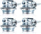Clamp Type Cable Connector for Metallic Conduit Protect Cables Electric Wires Electrical Box Silver Zinc (4 Pieces,3/4 Inch)...