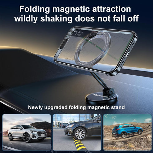 for MagSafe Car Holder, 17 Ultra-Strong Magnets, 360° Rotating Magnetic Phone Holder for Dashboard, Compatible for iPhone 15/14/13 Pro Max/Plus/Mi...