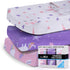 GROW WILD Changing Pad Cover 3 Pack | Soft & Stretchy Jersey Cotton | Baby Changing Table Pad Cover | Diaper Changing Pad Covers for Girls and Boy...