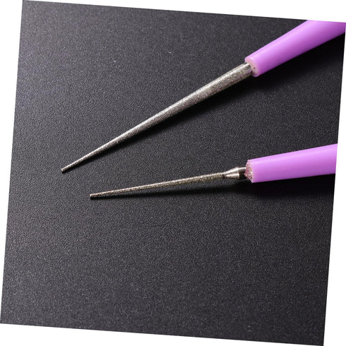 SEWACC 2 Pcs Beading Tools Bead Hand Reamer Tool Beading Hole Enlarger Tool Craft Bead Jewelry Making Tools Bead Reamer Replacement Tips Reaming B...