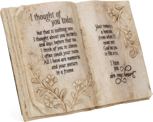 Jozie B 246200 "I Thought of You Today in Memory Book Shape Plaque...
