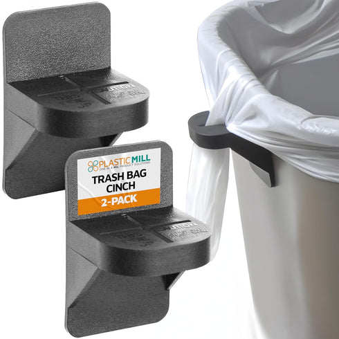 PlasticMill Trash Bags Cinch Black, 2 Pack, To Hold Garbage Bags In Place.May not be compatible with some Garbage Can drawers or compacters....