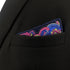S&W SHLAX&WING Multicolored Fuchsia Pink Blue Matching Pocket Square Only...