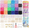 QUEFE 4500pcs Clay Heishi Beads for Bracelet Making, 24 Colors Flat Round Polymer Clay Beads 6mm Spacer Beads with Pendant Charms Kit for Jewelry ...