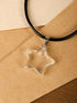Sacina Gothic Boho Star Necklace, Star Necklace Y2k, White Nature Stone Star Pendant, Boho Necklace, Gothic Necklace, Y2k Necklaces, Christmas New...