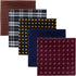 Retreez 5 Piece Assorted Woven Microfiber Premium Pocket Square Gift Box Set - Set 014...