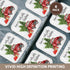 3dRose Have A Holly Jolly Red Truck With Christmas Trees Soft Coasters (Set of 8)...