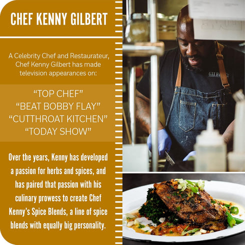 Chef Kenny's Spice Blends Gilbert's Ultimate Raging Cajun Seasoning, No GMO, Gluten Free, Low Sodium Seasonings, 5.2 oz...