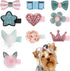10 Pcs Dog Hair Clips Small Dog Hair Bows Cute Dog Hair Grooming Accessories Girls Puppies Hair Barrettes Flower Crown Hairpin Cat Topknot Pet Hea...