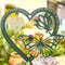 Memorial Decorative Plaque, Heart-Shape Butterfly, Sympathy Gift for Loss of Mother or Father Metal, 7.9 x 5.9 inches...
