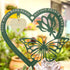 Memorial Decorative Plaque, Heart-Shape Butterfly, Sympathy Gift for Loss of Mother or Father Metal, 7.9 x 5.9 inches...