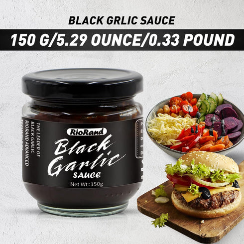 RioRand Black Garlic Sauce 150g/5.29oz Black Garlic Puree Canned...