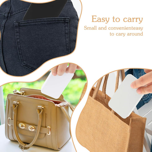 Qianyu 3 Pcs Portable Dental Floss Case Sliding Compact Dental Pick Organizer Box Refillable Metal Glide Flosser Dispenser Floss Holder for Travel...