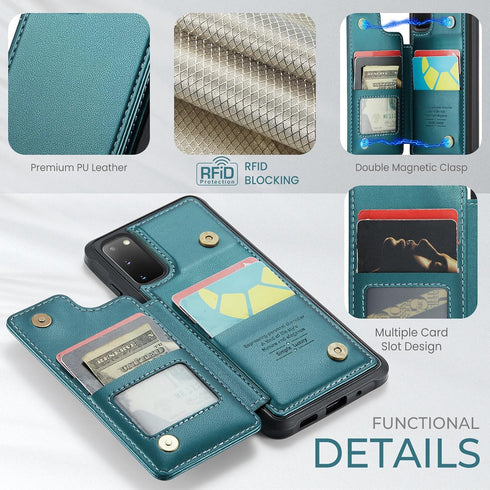 Asuwish Phone Case for Samsung Galaxy S20 5G 6.2 inch Wallet Cover with Screen Protector and RFID Blocking PU Leather Credit Card Holder Stand Cel...