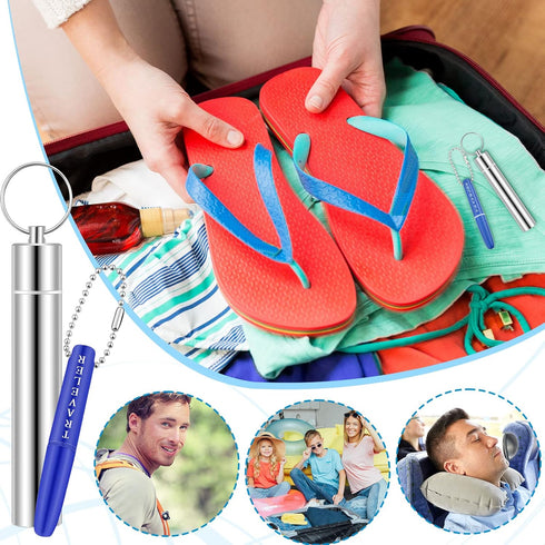 5 Pieces Dental Tools Travel Dental Pick Metal Tooth Scraper Professional Stainless Steel Teeth Cleaning Tools with Holder Case Portable Toothpick...