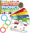 Phonics Flash Cards - Learn to Read in 20 Stages - Digraphs CVC Blends Long Vowel Sounds - Games for Kids Ages 4-8 Kindergarten First Second Grade...