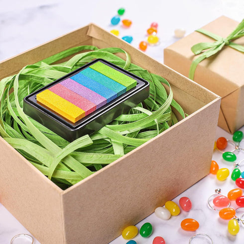 Whaline 229 Yards Christmas Raffia Paper Ribbon Craft Packing Paper Twine for Festival Gifts, DIY Decoration and Weaving, Christmas 1/4 inch Width...