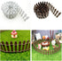 Woohome 35Inch Miniature Fairy Garden Fence, 4 PCS DIY Wood Picket Fence Mini Ornament for Dollhouse Home Garden Plant Pot DIY Diorama Project for...