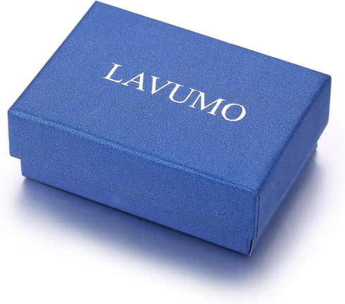 LAVUMO Heartbeat Rings for Couples I Love You Matching Promise Rings Wedding Bands Sets for Him and Her with Box Stainless Steel Comfort Fit...