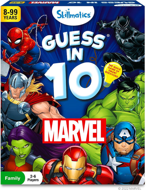 Skillmatics Collectible Card Game - Guess in 10 Marvel, Perfect for Boys, Girls, Teens, Adults Who Love Board Games, Toys, Avengers, Spiderman, Ir...