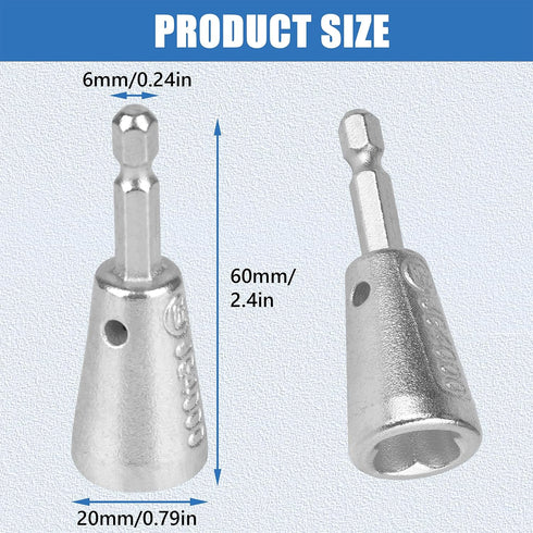 2PCS Apxton Wire Twister Tool for Drill, Wire Twisting Tool for Drill, Drill Wire Twister for Electricians, Electrical Wire Nut Twister for Drill ...