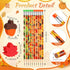 30 Set Fall Themed Pencils Thanksgiving Party Pencils Thanksgiving Wood Pencils and Bulk Mini Maple Leaf Acorn Erasers Mini Erasers for Thanksgivi...