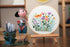 Maydear Stamped Embroidery Kit for Beginners with Pattern, Cross Stitch kit, Embroidery Starter Kit Including Embroidery Hoop, Color Threads and E...