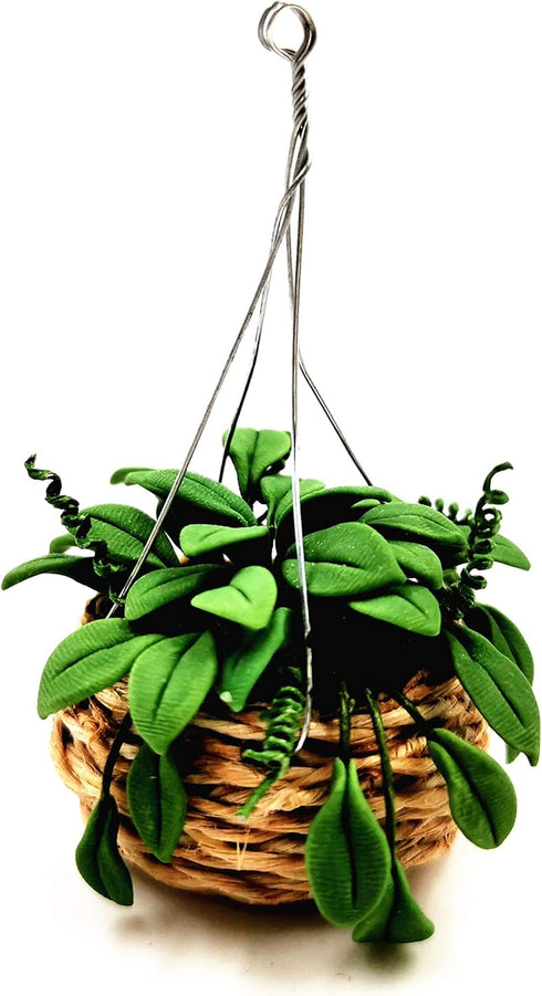 Miniature Dollhouse Plants Dollhouse Furniture and Accessories Hanging Plant Pot Model 1 12 Scale...