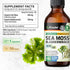 BIO KRAUTER Irish Sea Moss Drops - Seamoss Supplement with Bladderwrack - Vegan Immune Support Supplement - Chondrus Crispus Irish Moss & Bladderw...