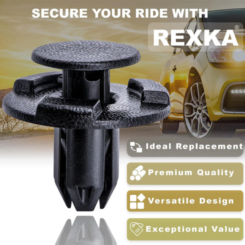 Rexka 25pcs Fender Liner Cowl Grille Bumper Under Cover Clip Push-Type Retainer Compatible with Nissan Infiniti 01553-05933 01553-05323 370Z 350Z ...