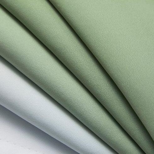XTMYI Green Curtains for Kitchen Window,Sun Light Blocking Tier Cafe Curtain for Bedroom,Sage and White,24 Inch Long...