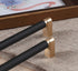 1 Pack Black and Gold Handles for Cabinets, 6-3/10 Inch Hole Centers Gold Drawer Pulls, Dresser Hardware and Handles for Cabinets and Drawers...