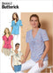 Butterick B6662D5 Easy to Sew Women's Pullover Tie Front Blouse Sewing Patterns Sizes 12-20...