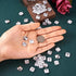 Pandahall 100pcs 2-Hole Acrylic Crystal Clear Rhinestone Sewing Fastening Buttons Jewelry Scrapbooking Octangle 0.43x0.43 Inch Faceted Hole: 1mm...