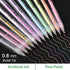 Dyvicl Highlight Color Pens, 0.8 mm Fine Point Pens Gel Ink Pens for Black Paper Drawing, Sketching, Illustration, Adult Coloring, Journaling, Set...