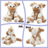 Hopearl Adorable Plush Cow Toy Floppy Dairy Cattle Soft Stuffed Animal Cute Birthday for Boys Girls Kids Toddlers, Light Brown, 9''...