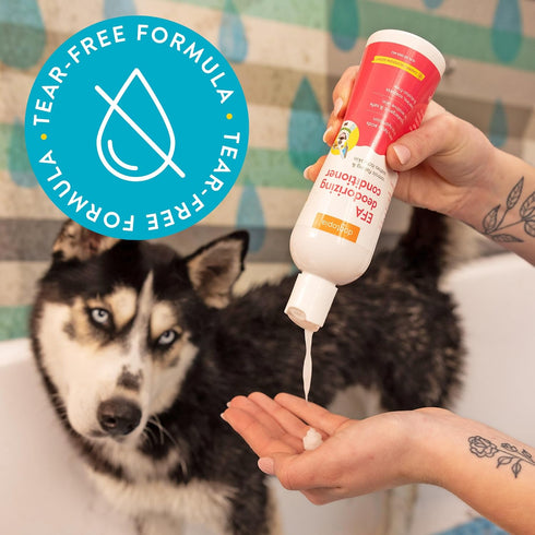 Essential Fatty Acid (EFA) Deodorizing Conditioner for Dogs and Pets (16oz) – Cherry Blossom Scent | Soothing Conditioner Rich With Moisturizing E...